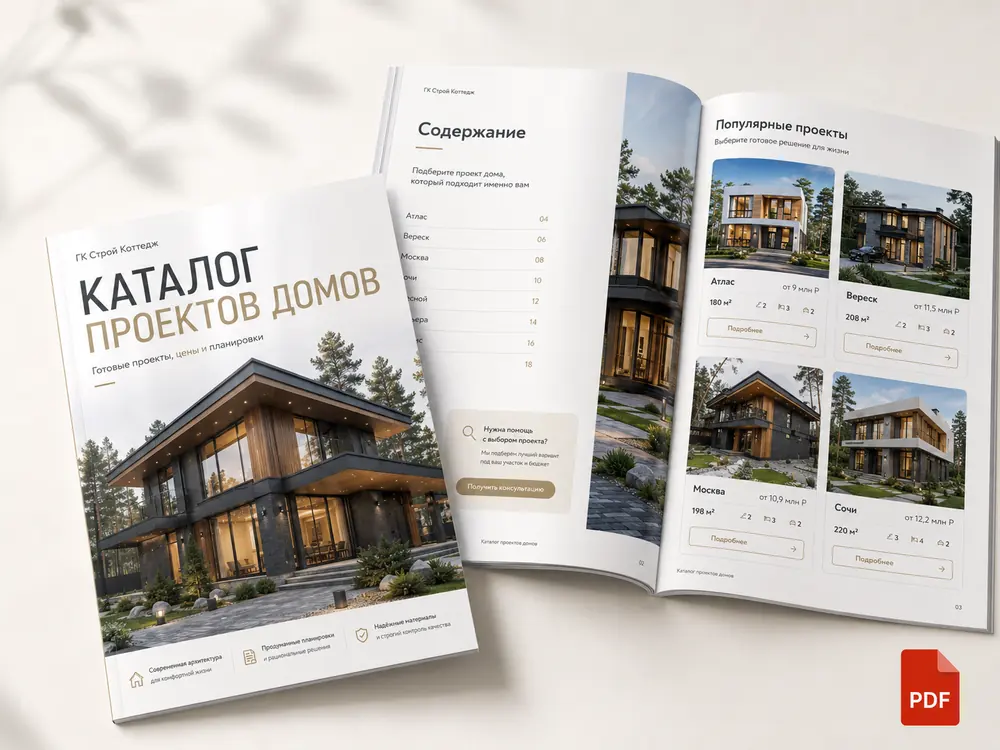 Каталог проектов домов