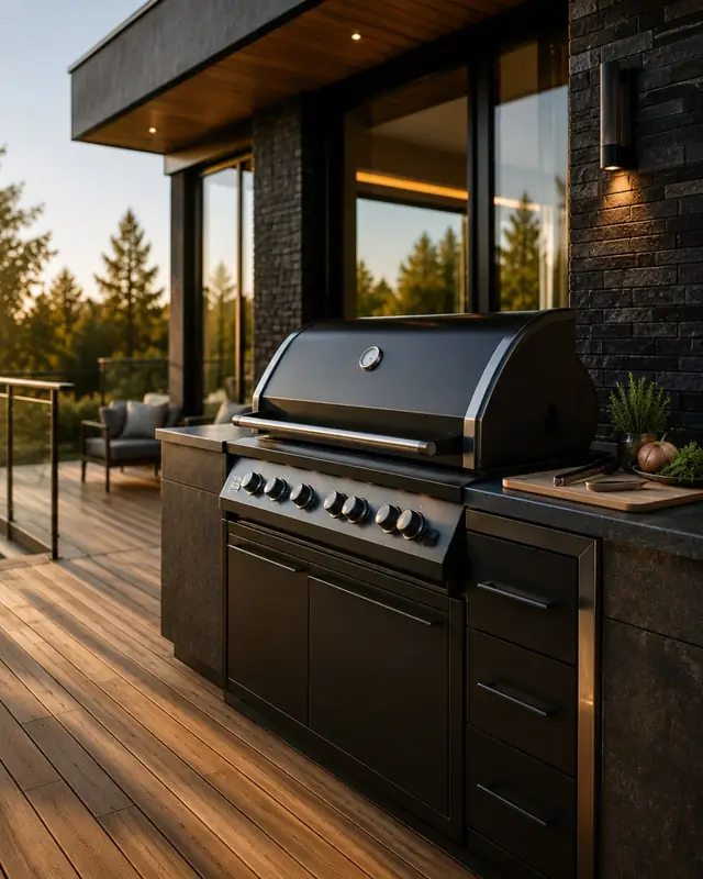 BBQ-комплект на террасе