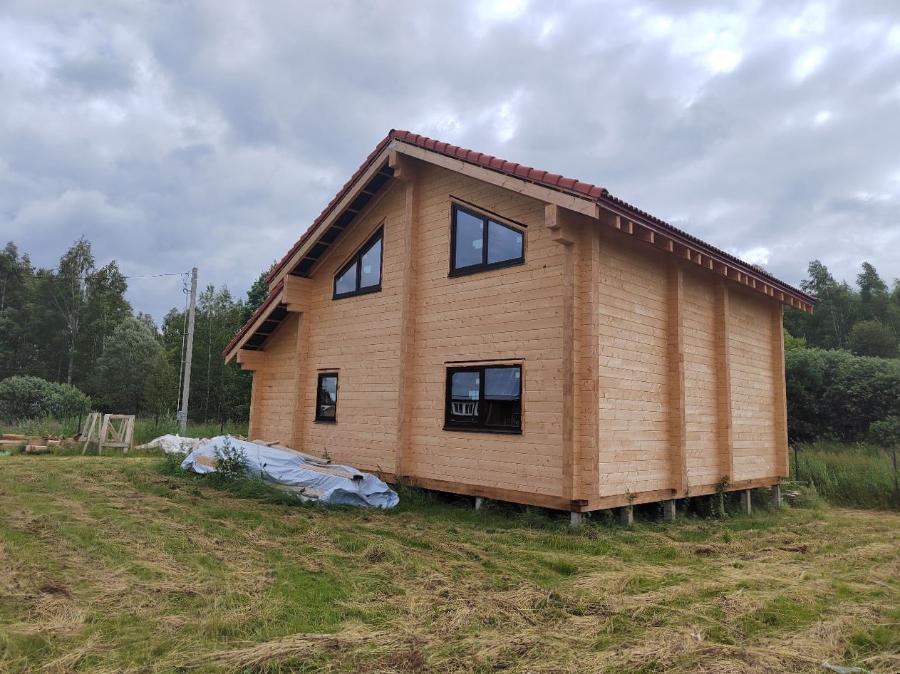 Дом из клееного бруса 140 м.кв., Можайский р-н, сдан 04.06.2023