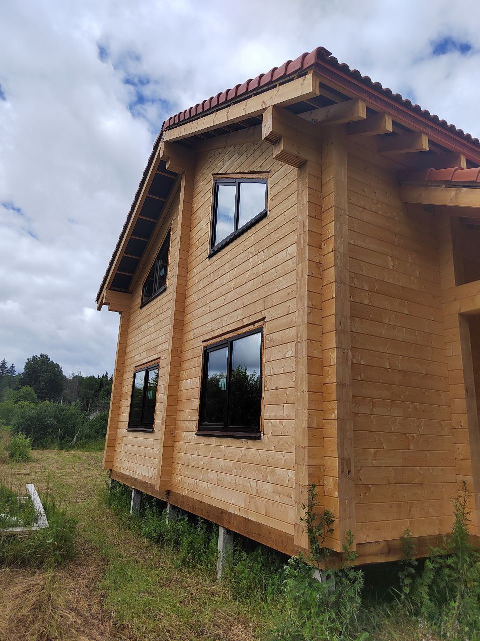 Дом из клееного бруса 140 м.кв., Можайский р-н, сдан 04.06.2023