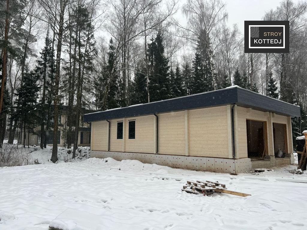 Коттедж по проекту Флорида 355 м.кв. и гостевой дом 140 м.кв., сдан 15.03.2023
